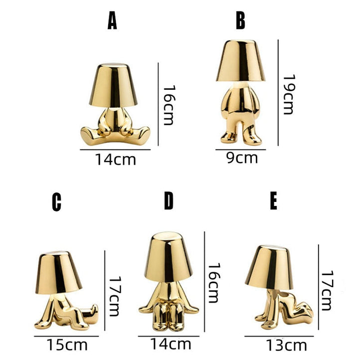 Beruhigende LED Tischlampe für entspannte Atmosphäre, perfekt als Nachttisch- oder moderne Büroleuchte.