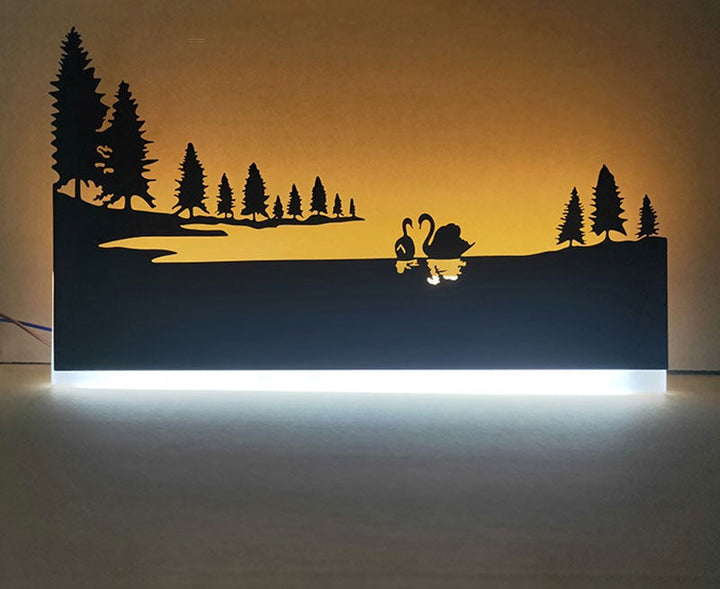 Vielseitige dekorative LED Wandleuchte; modernes Design, passt zu jedem Einrichtungsstil, warmes Licht.