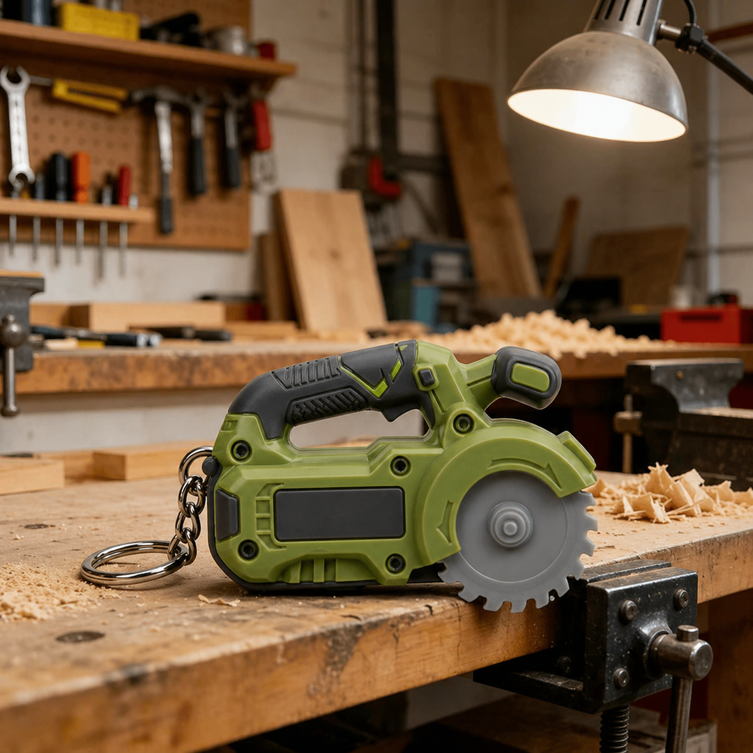 Kleines, vielseitiges Gadget: dekorativer Schlüsselanhänger mit praktischer Mini-Werkzeugfunktion.