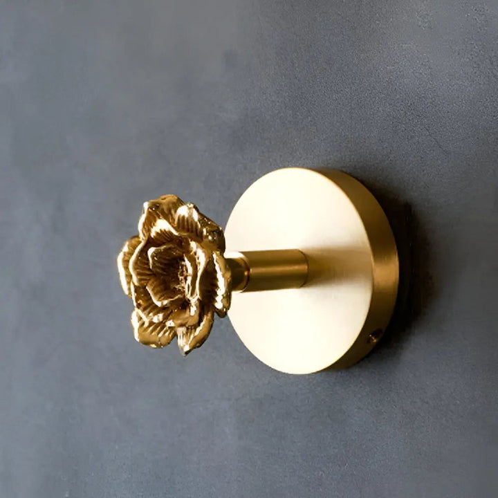 Luxuriöser Gold-Wandhaken, dekorativ, Tiermotive & Blumen, für Wohnzimmer, Flur und Bad.