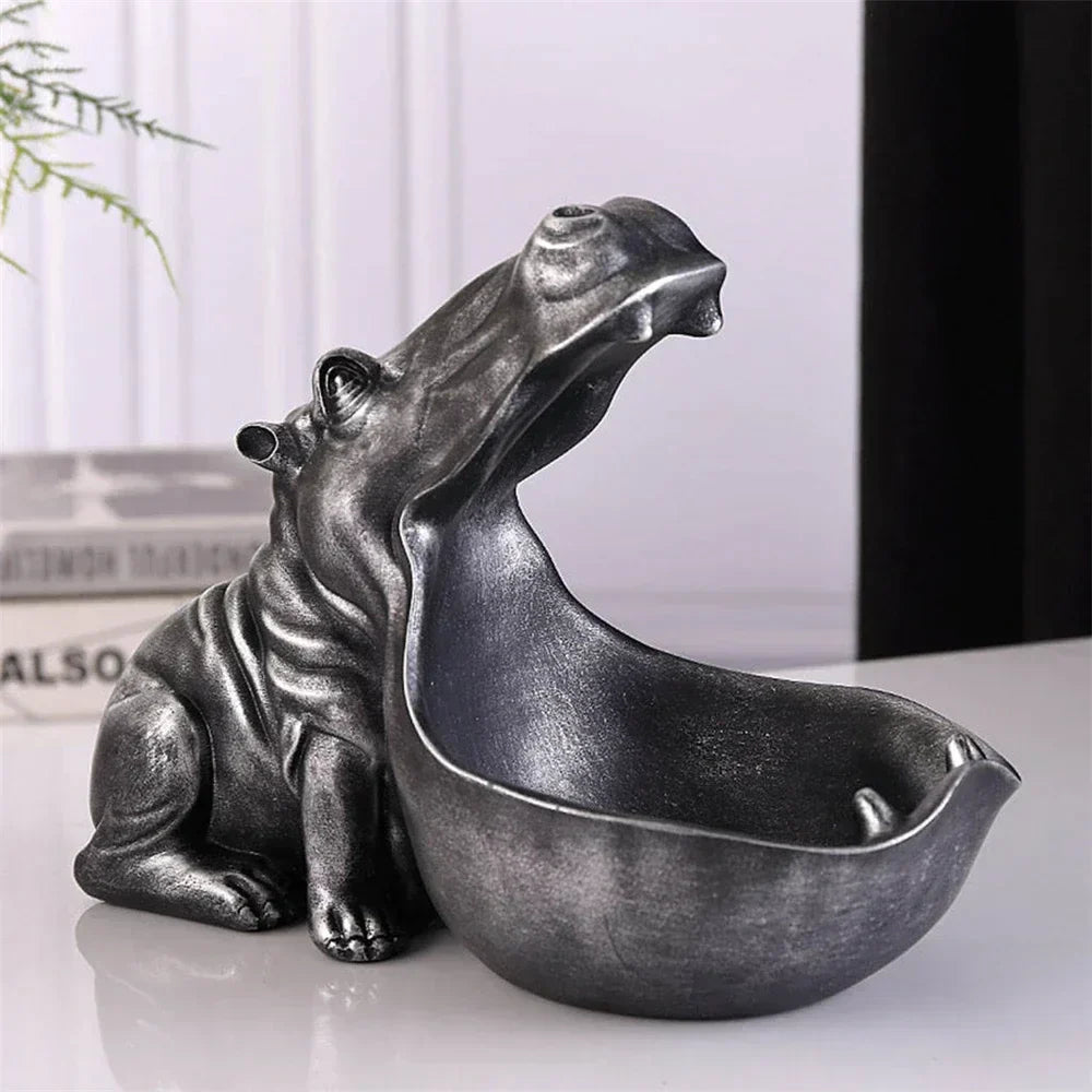 Dekorative Nilpferd-Aufbewahrung für Schreibtisch & Home Decor. Schafft Ordnung & setzt stylische Akzente.