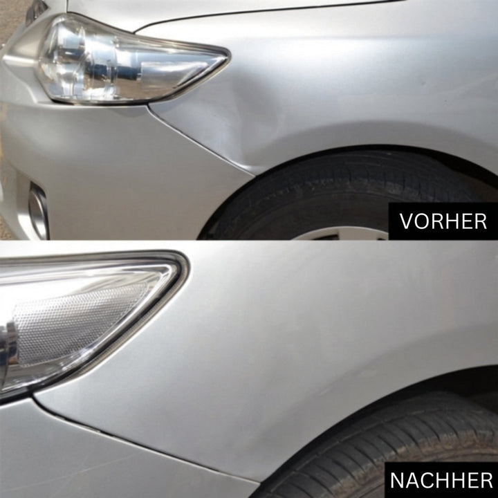 Lackschonende Beulenentfernung: Professionelles Werkzeug zur Auto-Karosserie-Reparatur, spart Werkstattkosten.