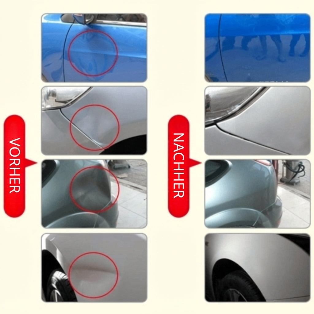 DIY Dellenreparatur Auto: Komplettes Reparaturset mit Saugheber für schnelle, lackschonende Beulenentfernung.