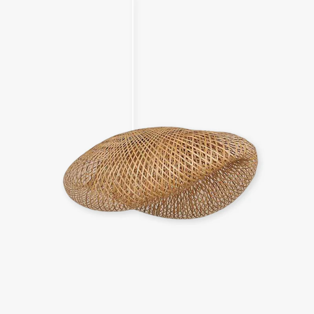 EcoSphere Design-Hängelampe für Wohnzimmer, Schlafzimmer. Bambus, LED, warmweiß. Moderne und nachhaltige Beleuchtung.