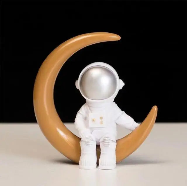 Sammlerstück: Astronauten Modellfigur aus Kunstharz, detailreich und perfekt als Weltall-Dekoration.