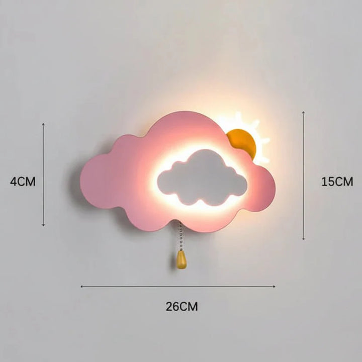 Moderne Kinder Wandlampe für stilvolle Kinderzimmerbeleuchtung. Praktisches Nachtlicht & attraktive Dekolampe.