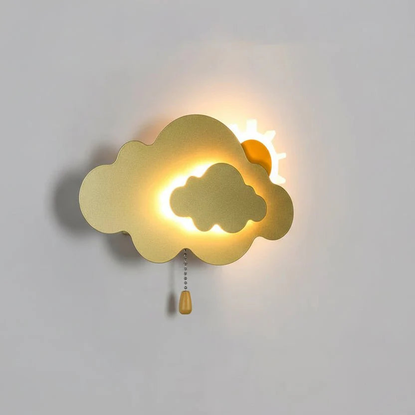 Magische Schlafzimmerlampe für Kinder, eine zauberhafte Wandlampe als Nachtlicht und moderne Kinderzimmerbeleuchtung.