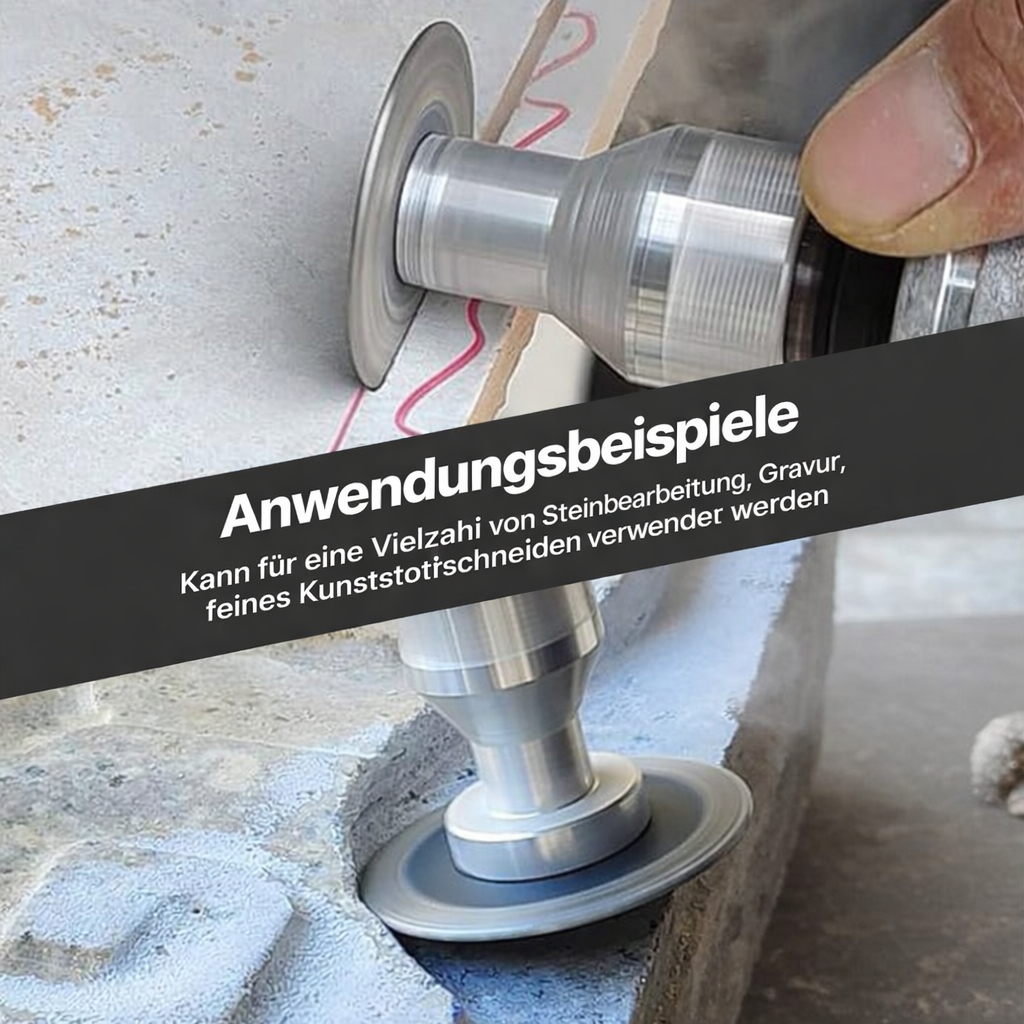 Hochwertige Schleifscheibe für Winkelschleifer, perfekt zum Fliesenschneiden & Bearbeiten von Naturstein.
