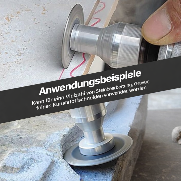 Hochwertige Schleifscheibe für Winkelschleifer, perfekt zum Fliesenschneiden & Bearbeiten von Naturstein.