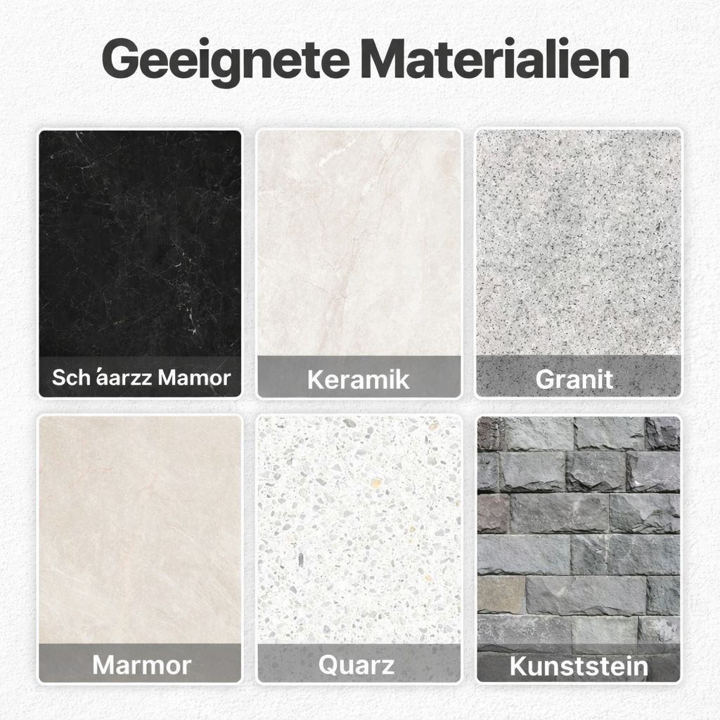 Präzise Diamant-Schleifscheibe für Stein, Fliesen, Marmor – vielseitig einsetzbar für Nass- & Trockenschnitt.