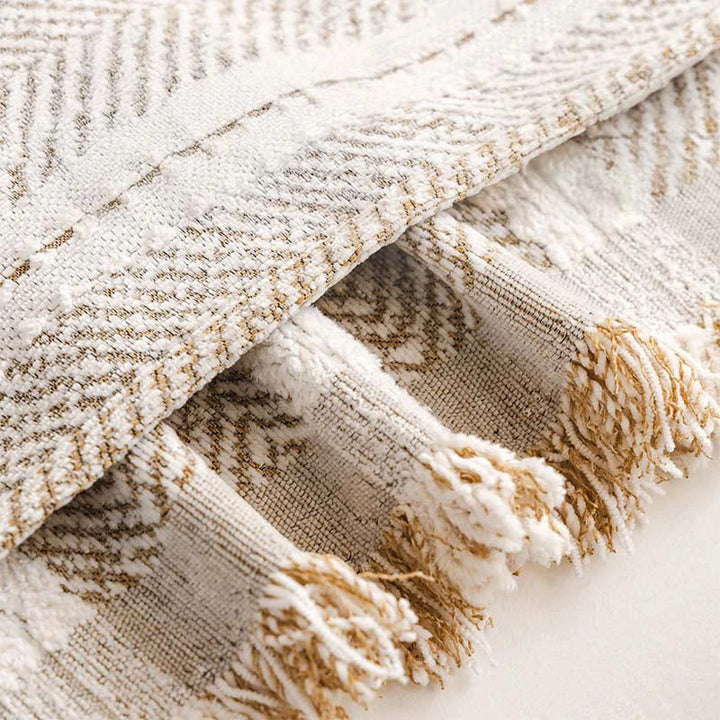 Haustierfreundliche, kratzfeste Fischgrät-Sofahülle aus Chenille, schützt Ihr Sofa effektiv.