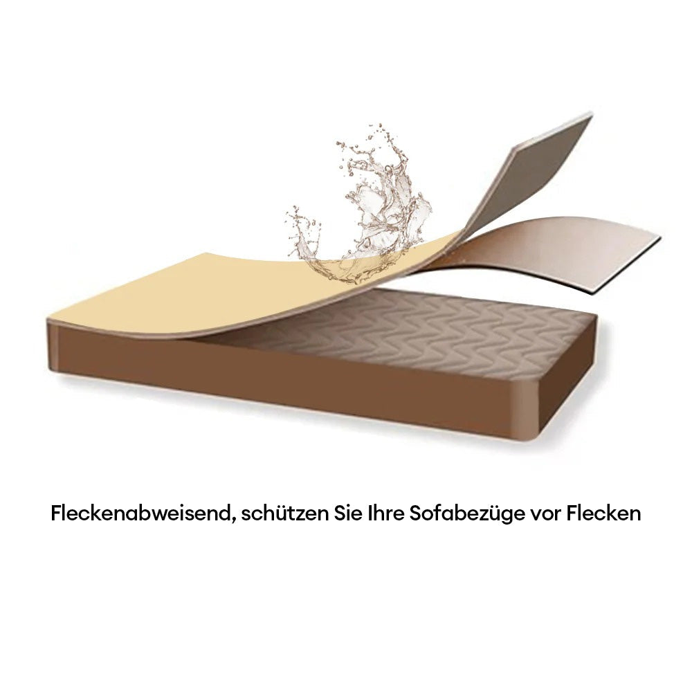Waschbarer, dicker Sherpa-Fleece Couchbezug, wasserdicht & rutschfest, pflegeleicht für Familien.