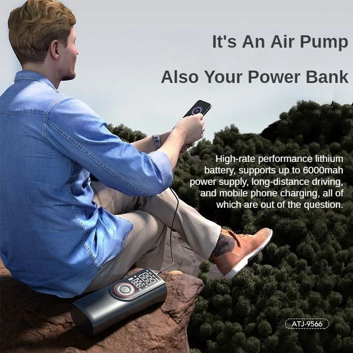 AirSure Pro Akku-Kompressor mit verschiedenen Düsen für Auto, Fahrrad, Ball & aufblasbares Spielzeug, 150 PSI.