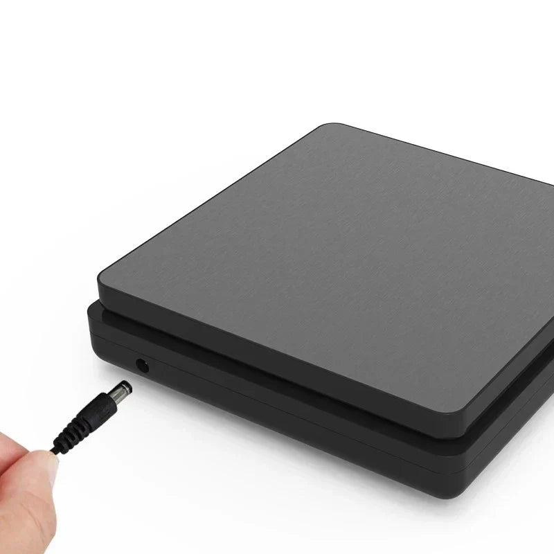 Digitale Präzisions-Küchenwaage: 5kg/0,1g, 10kg/1g, wasserdicht, USB-C, LCD-Display, Edelstahl.