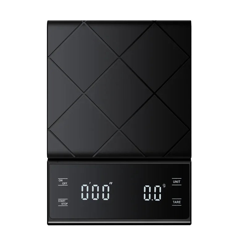 Kompakte digitale Kochwaage mit LCD-Display für exaktes Abmessen in der Küche.