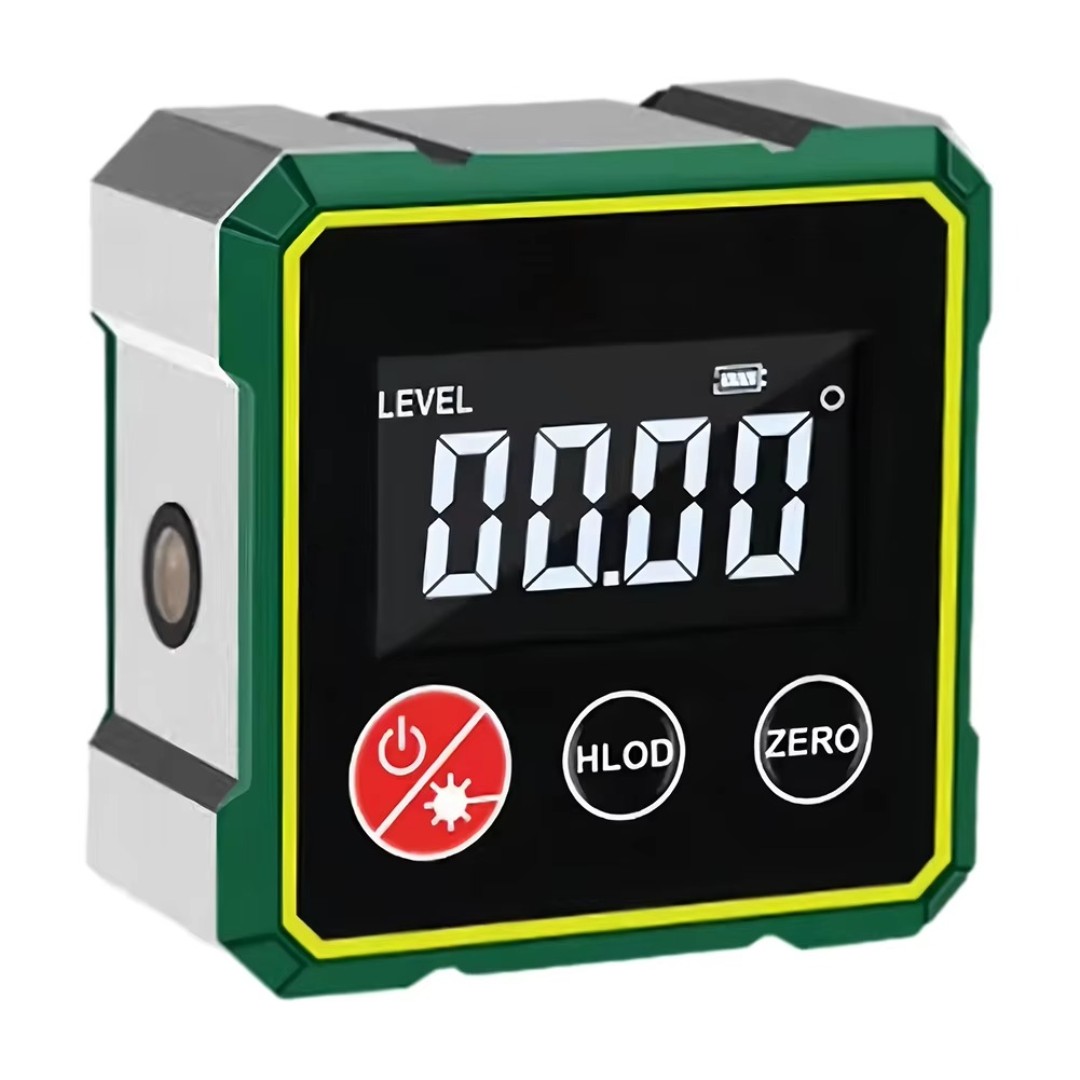 Professioneller 2-in-1 Laser-Neigungsmesser für exaktes Nivellieren, Ausrichten und Winkelmessen bei Bauprojekten.