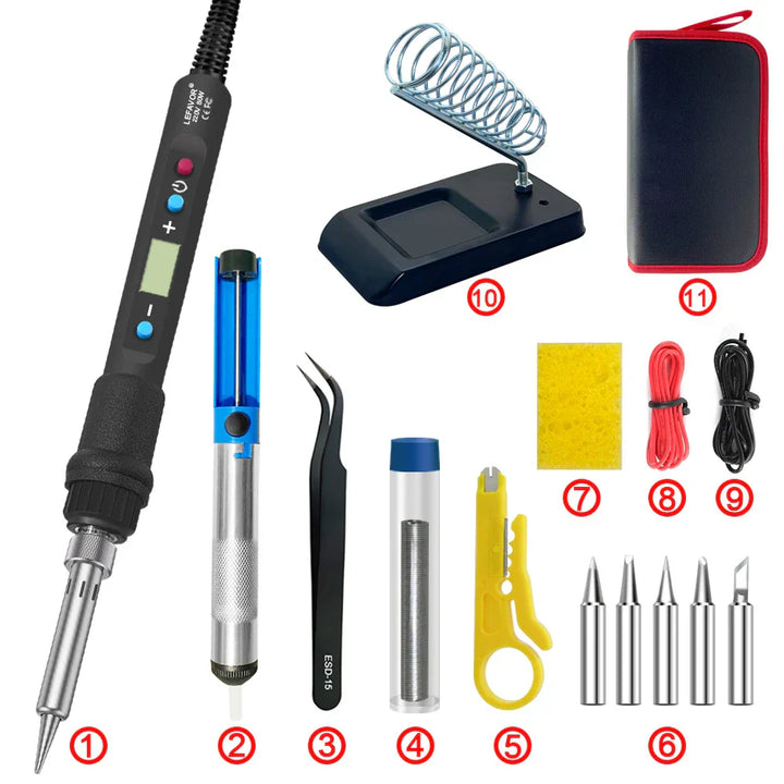 Professioneller 80W Digitallötkolben für Lötstationen, perfekt für präzise Reparaturen und Elektronik-Projekte.