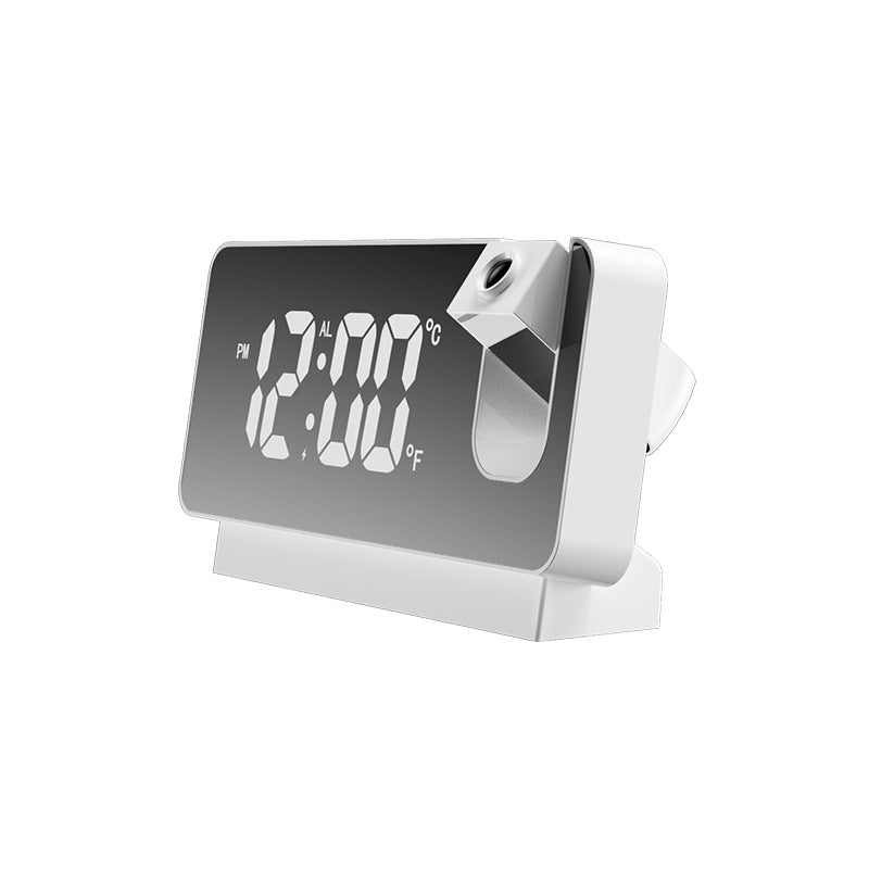 Digitalwecker mit Doppelalarm, Schlummerfunktion und Projektionsanzeige, perfekt für jeden Raum.