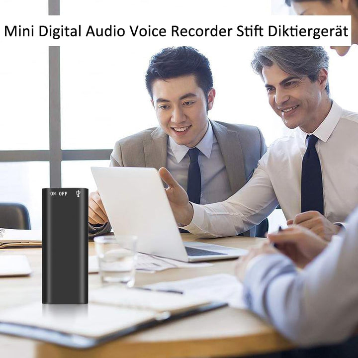 Digitaler Sprachrekorder SilentNote HD, kompakt & tragbar für präzise HD-Audioaufnahme. Ideal für Meetings.