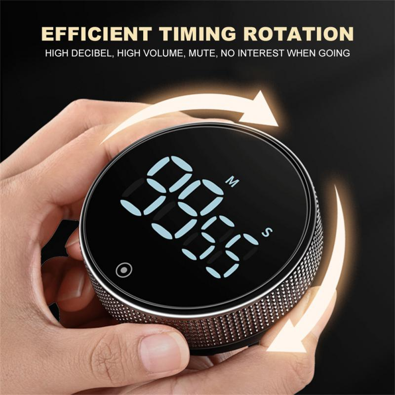 Magnetischer Küchentimer digital mit großer LED-Anzeige für Kochen, Backen & Haushalt. Effizientes Zeitmanagement.