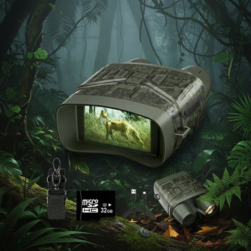 Digitales 4K Infrarot-Nachtsichtfernglas mit 36MP Kamera für gestochen scharfe Beobachtungen im Dunkeln.
