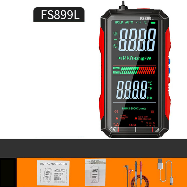 Benutzerfreundliches digitales Multimeter mit Automatik & USB-C. Präzise Messungen für Heimwerker & Elektriker.