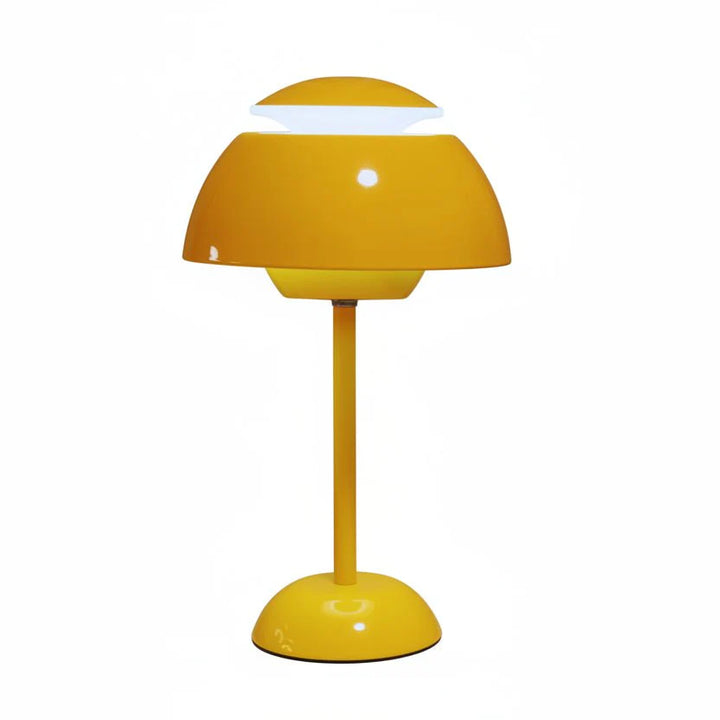 Elegante dimmbare LED Tischleuchte, kabellos bedienbar per Touch, für warmes, anpassbares Licht.