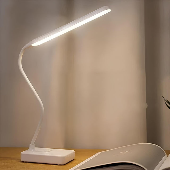 Flexible LED-Arbeitsleuchte für Büro & Zuhause, dimmbar. Perfekt als Leselampe oder für Ambientebeleuchtung.