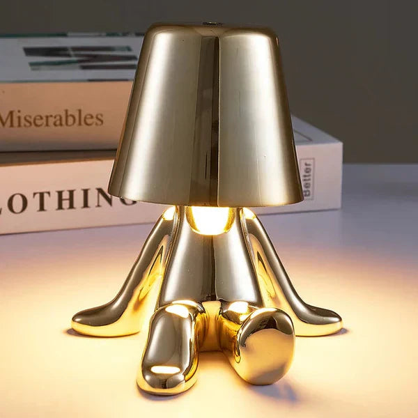 Kabellose LED Tischlampe mit modernem Design für gemütliches Stimmungslicht.