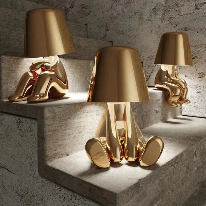 Stilvolle dimmbare LED Lampe, kabellos, ideal für besondere Momente Zuhause.