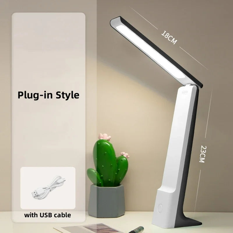 Vielseitige LED Tischlampe mit Akku, Touch-Steuerung, dimmbar & 3 Lichtfarben für jede Situation.