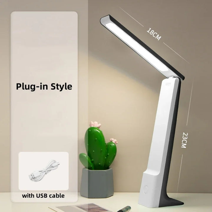 Vielseitige LED Tischlampe mit Akku, Touch-Steuerung, dimmbar & 3 Lichtfarben für jede Situation.