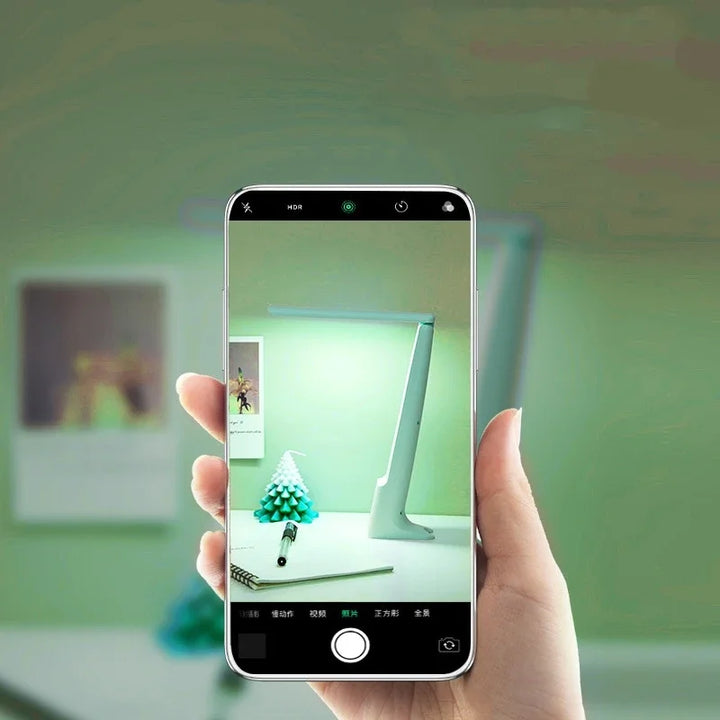 Dimmbare LED Tischlampe mit integriertem Akku, Touch-Sensor & 3 Lichtfarben, USB aufladbar.