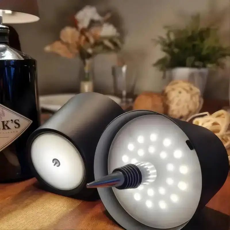 Dekorative dimmbare LED-Tischlampe, kabellos, 3 Farbmodi, ideal für moderne Wohnzimmer & Schlafzimmer.