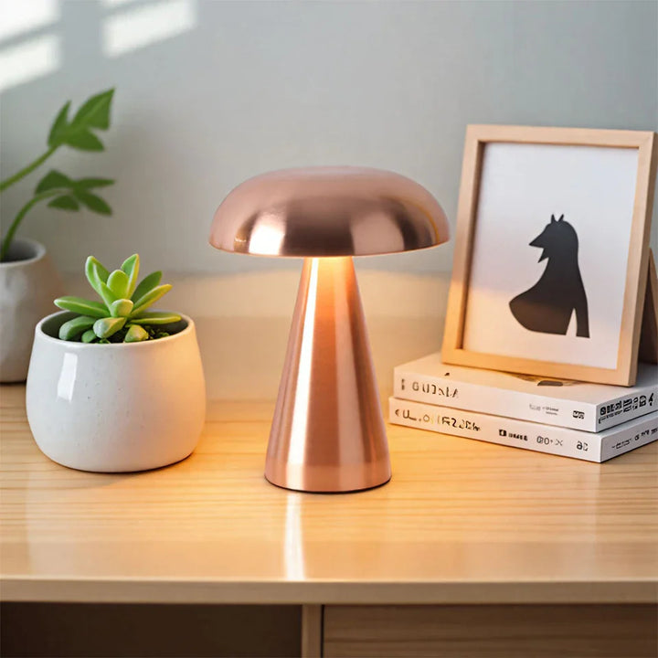 Moderne Dekolampe: Dimmbare Pilz LED Tischlampe mit Touch Sensor. Perfekt für ein stilvolles Zuhause.