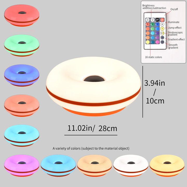 Energiesparende RGB LED-Tischlampe, dimmbar, tragbar, steuerbar per Touch & Fernbedienung, USB-powered.