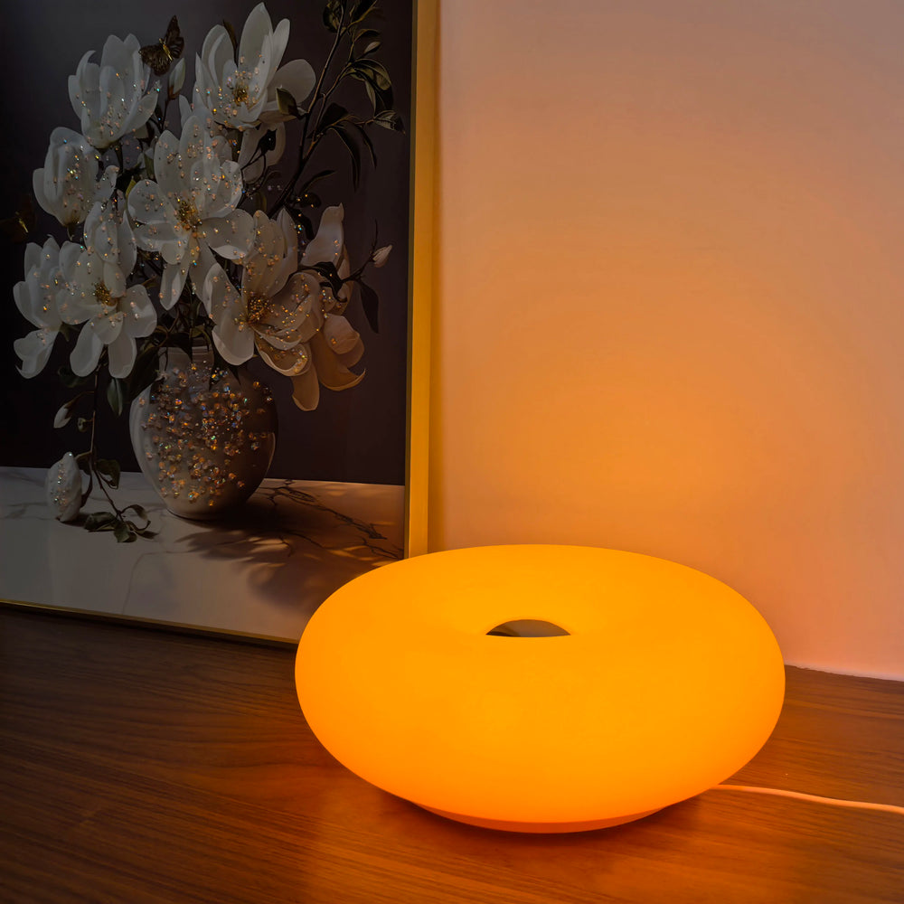 Tragbare RGB LED-Stimmungslicht-Tischlampe, dimmbar per Touch/Fernbedienung, USB-Anschluss.