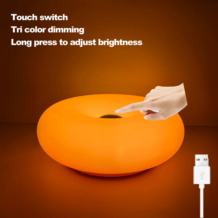 Stilvolle RGB LED-Tischlampe für Wohnzimmer, dimmbar, Touch & Fernbedienung, USB-Anschluss für flexibles Licht.