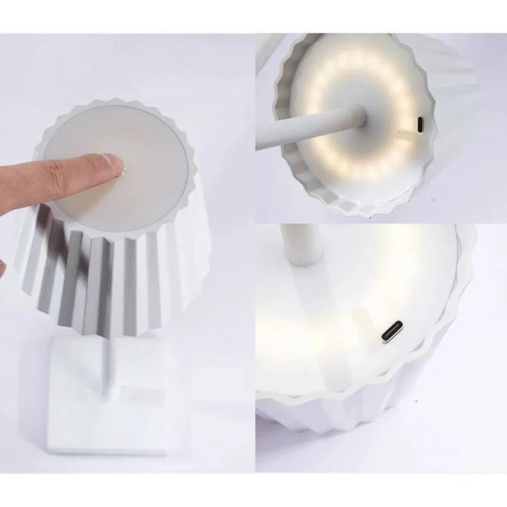 Tragbare Touch-Tischlampe, USB-ladefähig, dimmbar, schafft stilvolles Ambiente Licht überall.