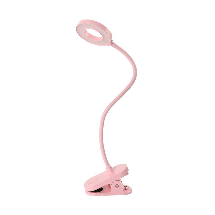 USB-LED-Klemmleuchte, dimmbar, flexibler Schwanenhals, perfekt als Buchlampe oder Nachttischlampe.