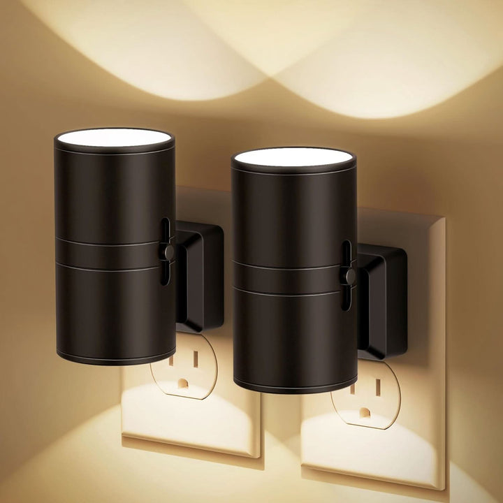 Dimmbares LED Nachtlicht mit Automatik-Sensor für Schlafzimmer und Flur, energiesparende Orientierungsbeleuchtung.