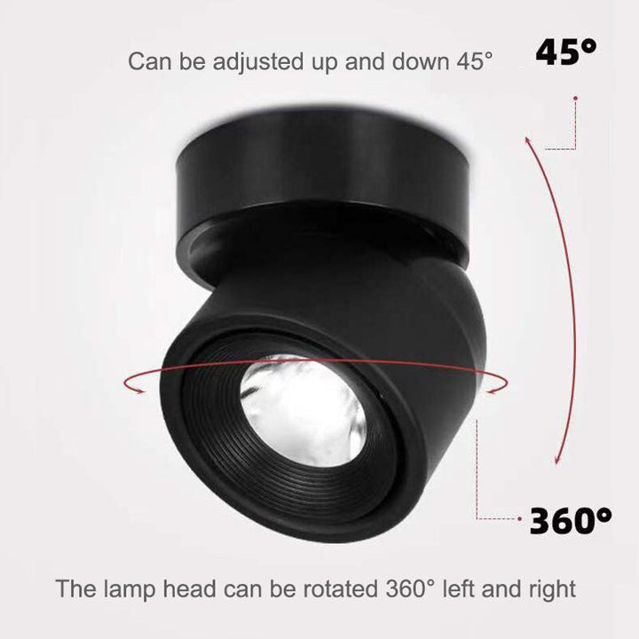 Elegantes dimmbares LED-Spotlight, modernes Design, vielseitig einsetzbar für Wohnzimmer & Esszimmer.