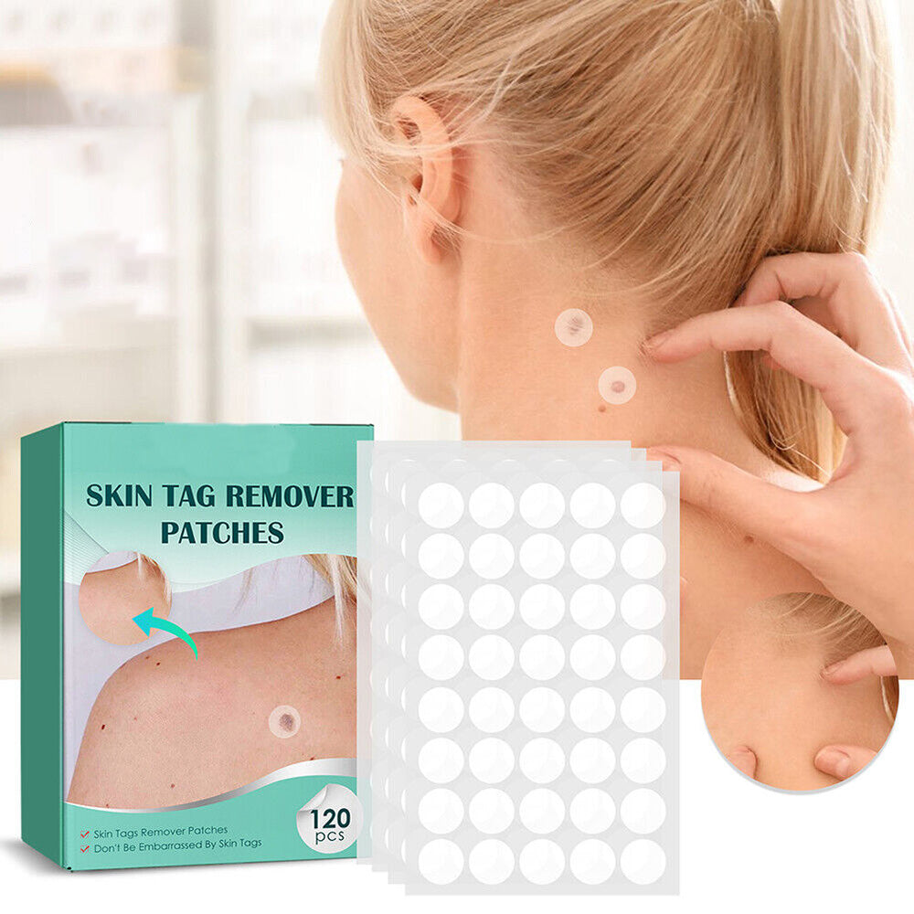 120 Hydrokolloid Pflaster zur sanften und schmerzfreien Entfernung von Warzen und Fibromen.
