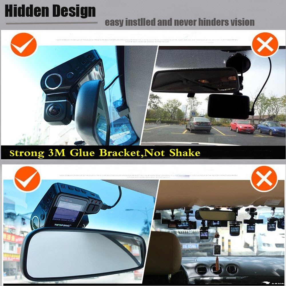 Schutz vor Falschparkern: WiFi Dashcam mit Bewegungserkennung & 170° Weitwinkel für Ihr parkendes Auto.
