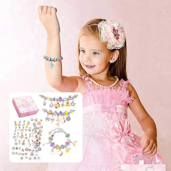 Kreatives Armbänder Bastelset für Erwachsene; entspannendes DIY Schmuck machen mit Perlen & Bändern.