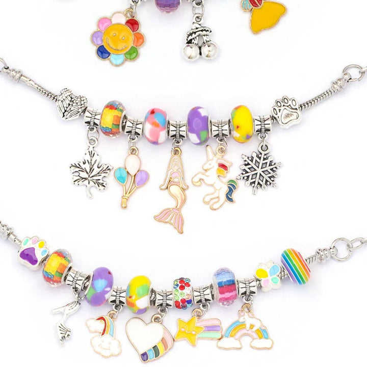 Geschenkidee: DIY Armbänder Set für Kinder & Erwachsene; kreativer Bastelspaß & individuelle Schmuckstücke.