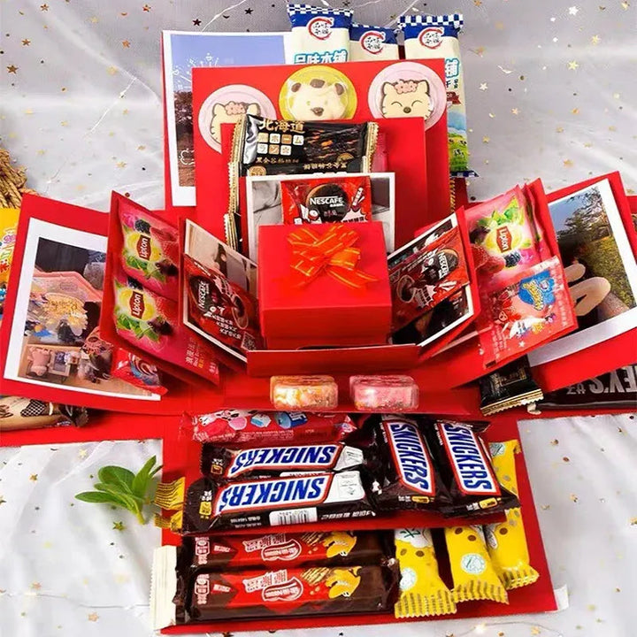 Leere DIY-Geschenkbox, perfekt zum Personalisieren als Erinnerungsgeschenk für besondere Momente.