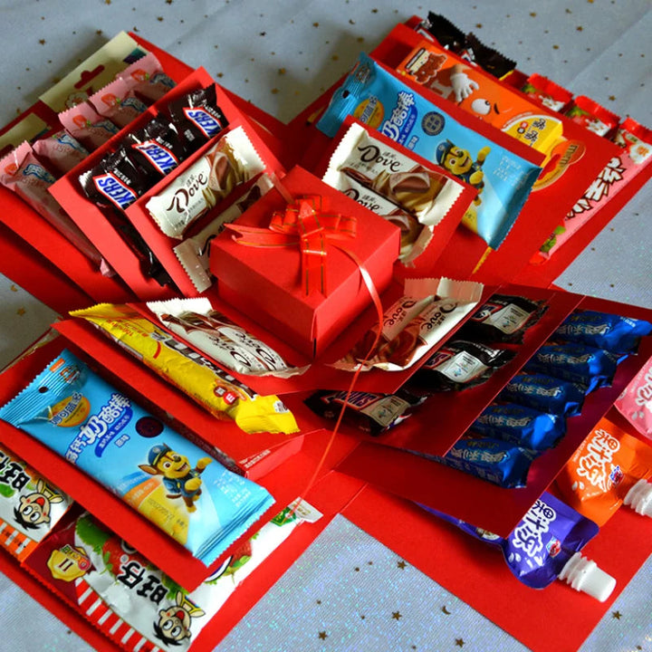 Kreative DIY-Geschenkbox-Idee zum Selberbasteln, ideal für personalisierte Überraschungen.