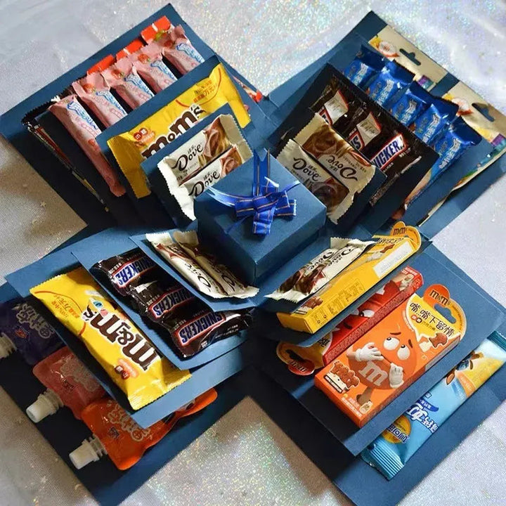 Romantische DIY-Überraschungsbox, ideal als persönliches Geschenk für Muttertag oder Valentinstag.