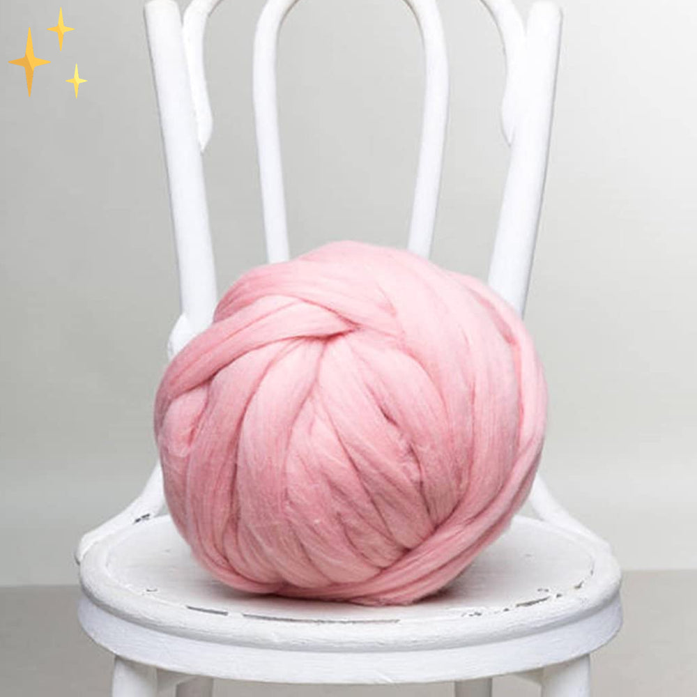 Chunky XL Wollgarn für Wohndekoration: Erstellen Sie Ihre eigene stylische Kuscheldecke.